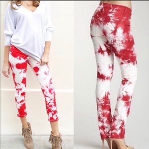New!!! HUDSON Hilda Pink Tie Dye Skinny Jeans